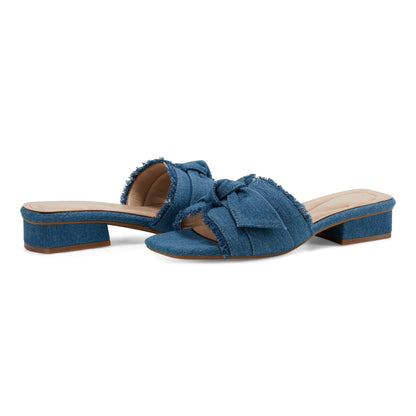 Girly Bow Slide Sandals