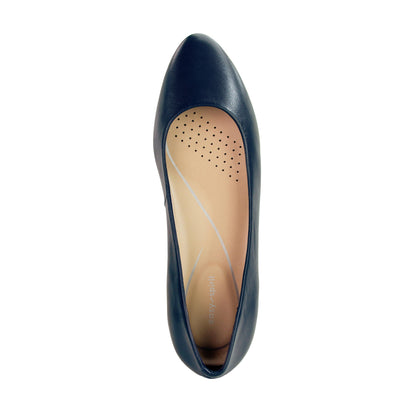 Caldise Leather Low Heel Dress Shoes