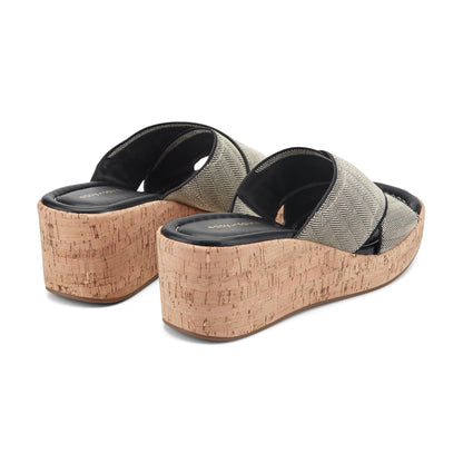 Fawn Slip On Wedge Sandals