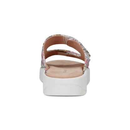 Red Slip On Sandals