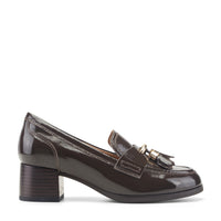 Dark Brown Patent Leather