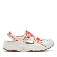 White/Red Floral